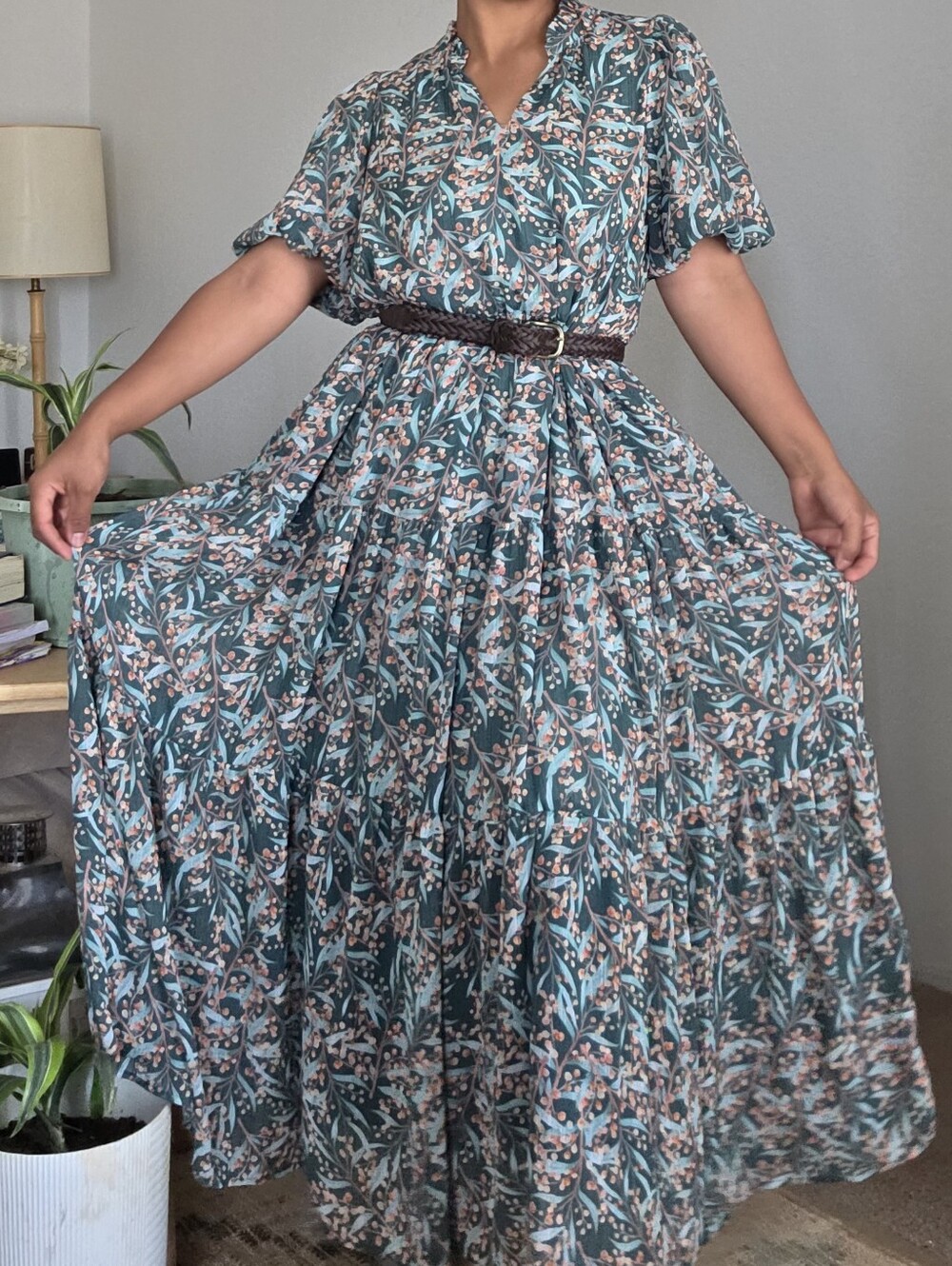 Jade Melody Tam Paisley Maxi Dress LARGE